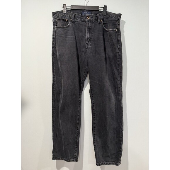 Lucky Brand 329 Jeans Mens 36x30 Light Black Classic Straight Fit Denim Mid Rise - Picture 1 of 7